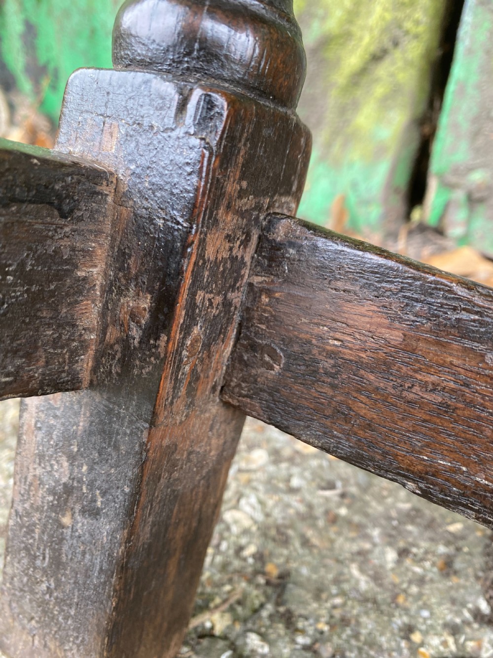 Antique Oak Table View XII