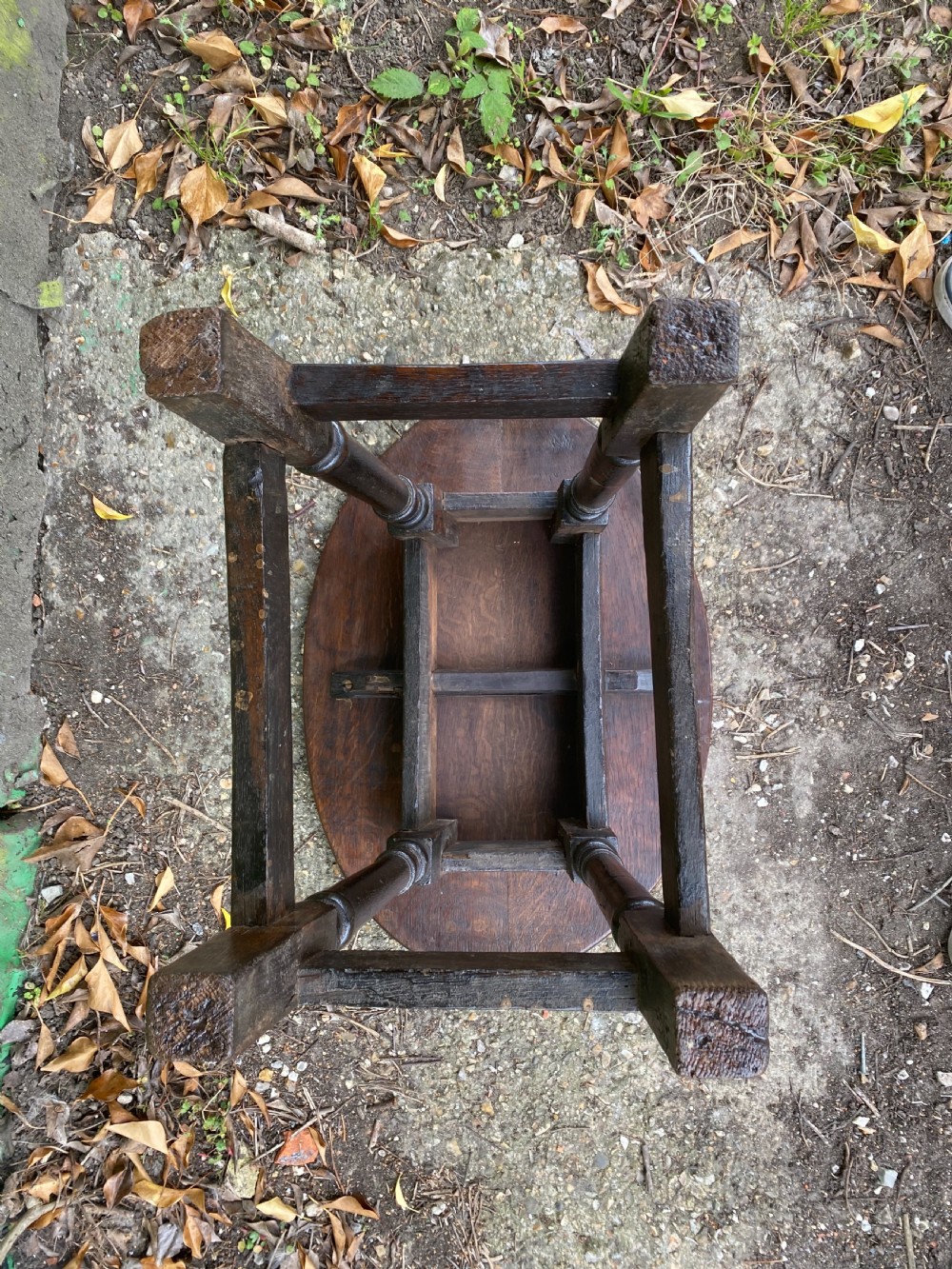 Antique Oak Table View XIII