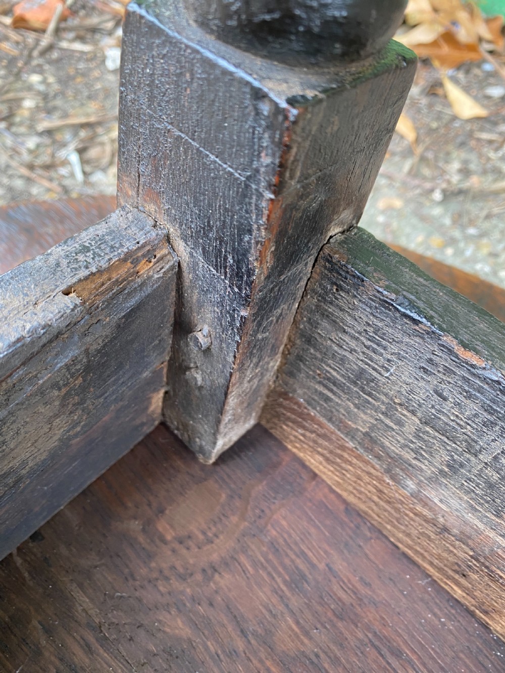 Antique Oak Table View XIV