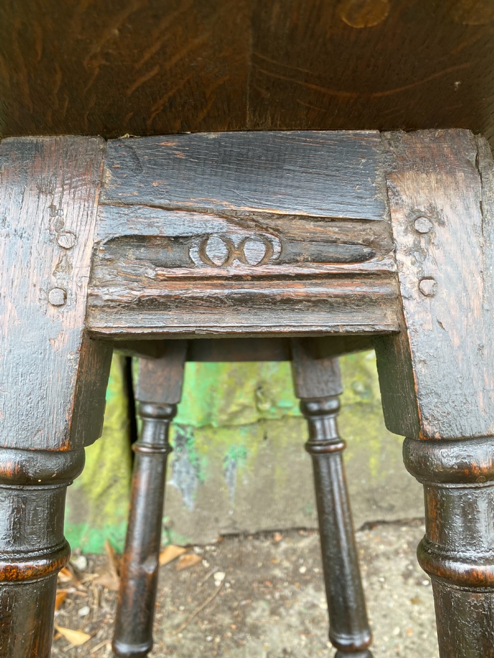 Antique Oak Table View XVI