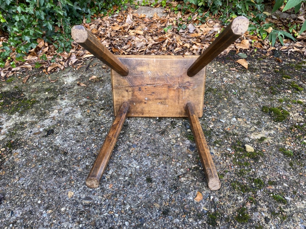 Antique Primitive Stool  View V