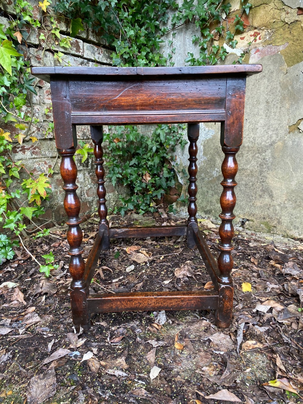 Antique Walnut Table View IX