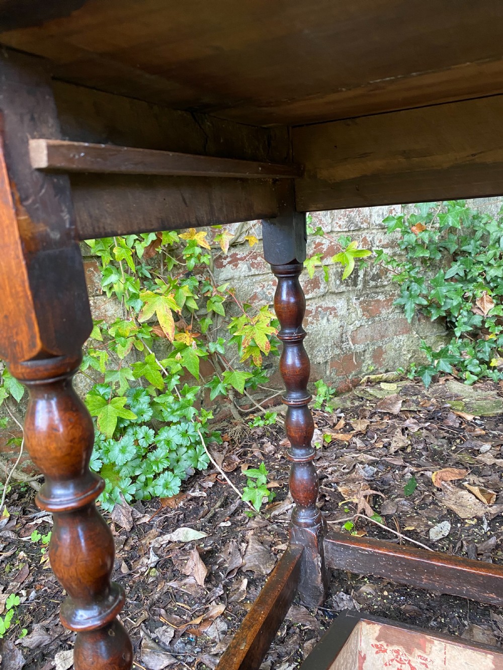 Antique Walnut Table View XI