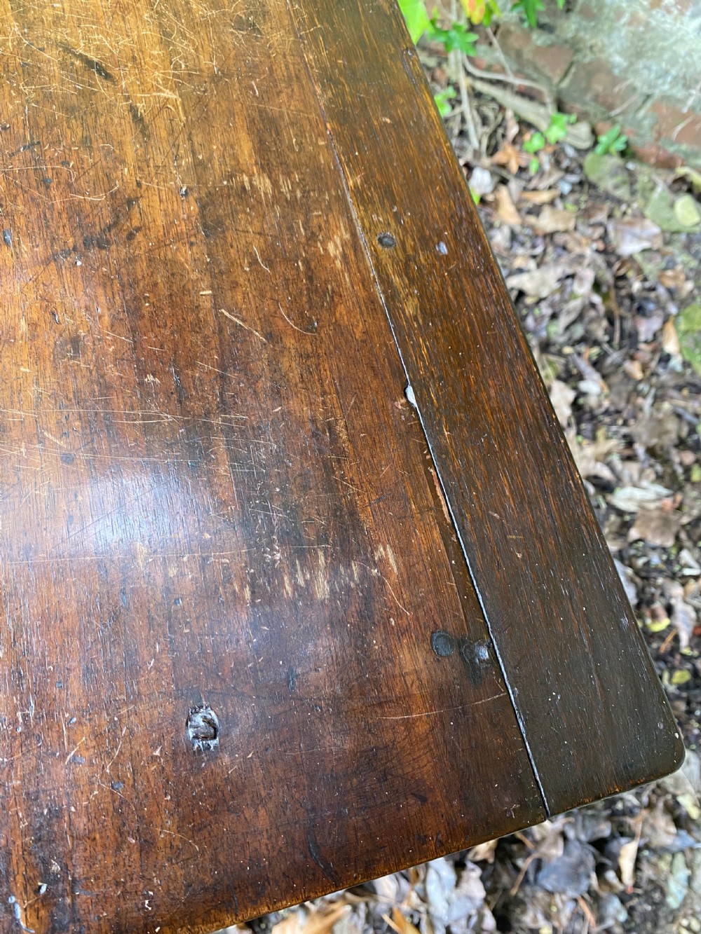 Antique Walnut Table View XIII