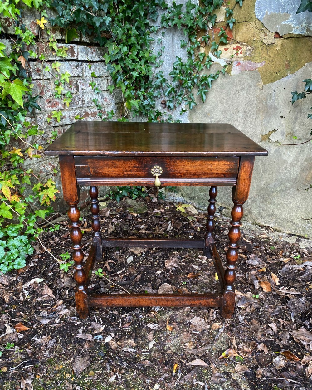 Antique Walnut Table View XVI
