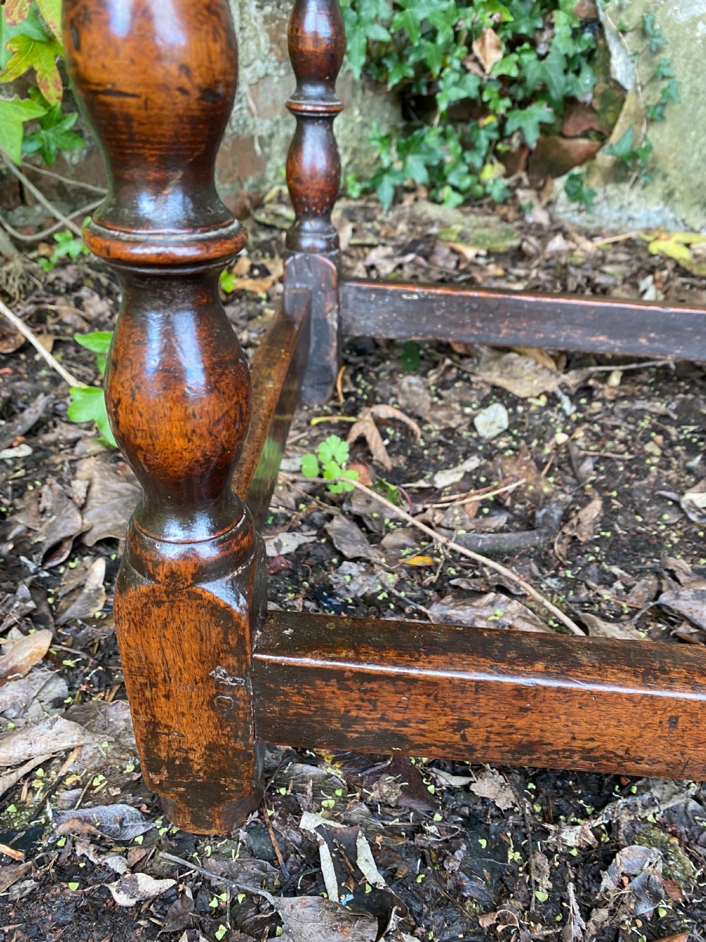 Antique Walnut Table View XVII