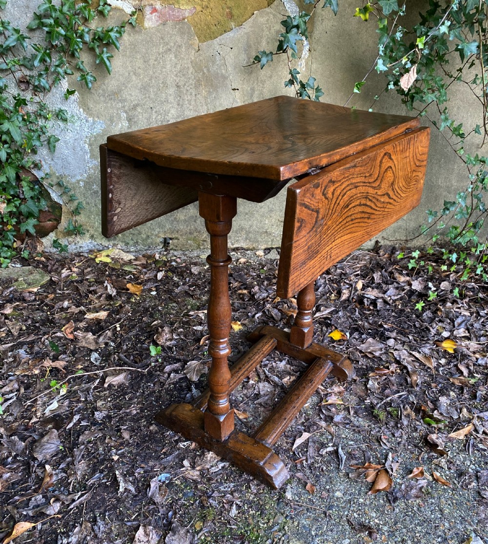 Antique Elm Side Table