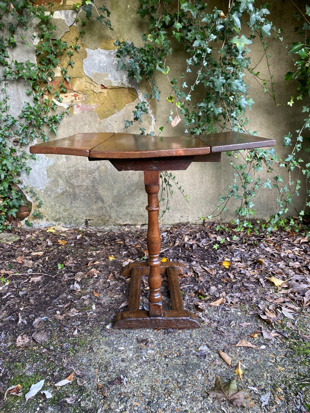 Antique Elm Side Table View II