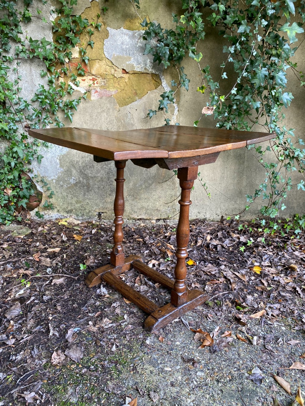 Antique Elm Side Table View III
