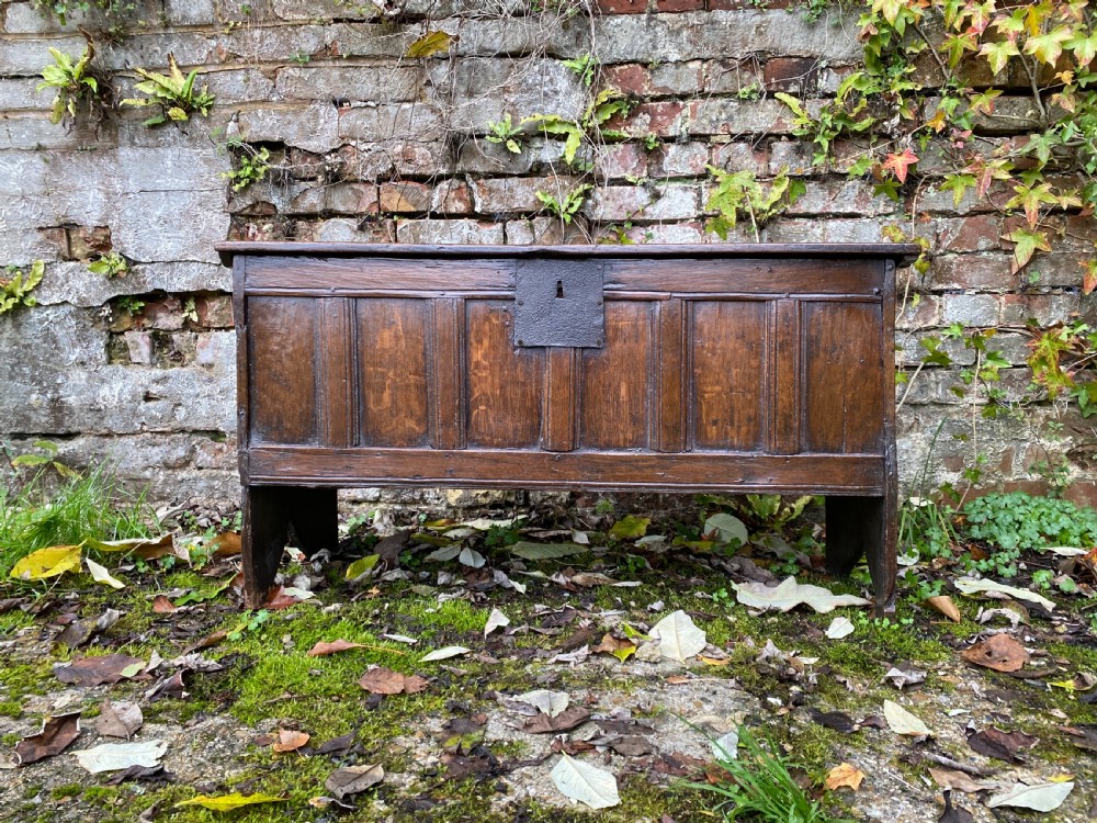 17th century oak coffer View II