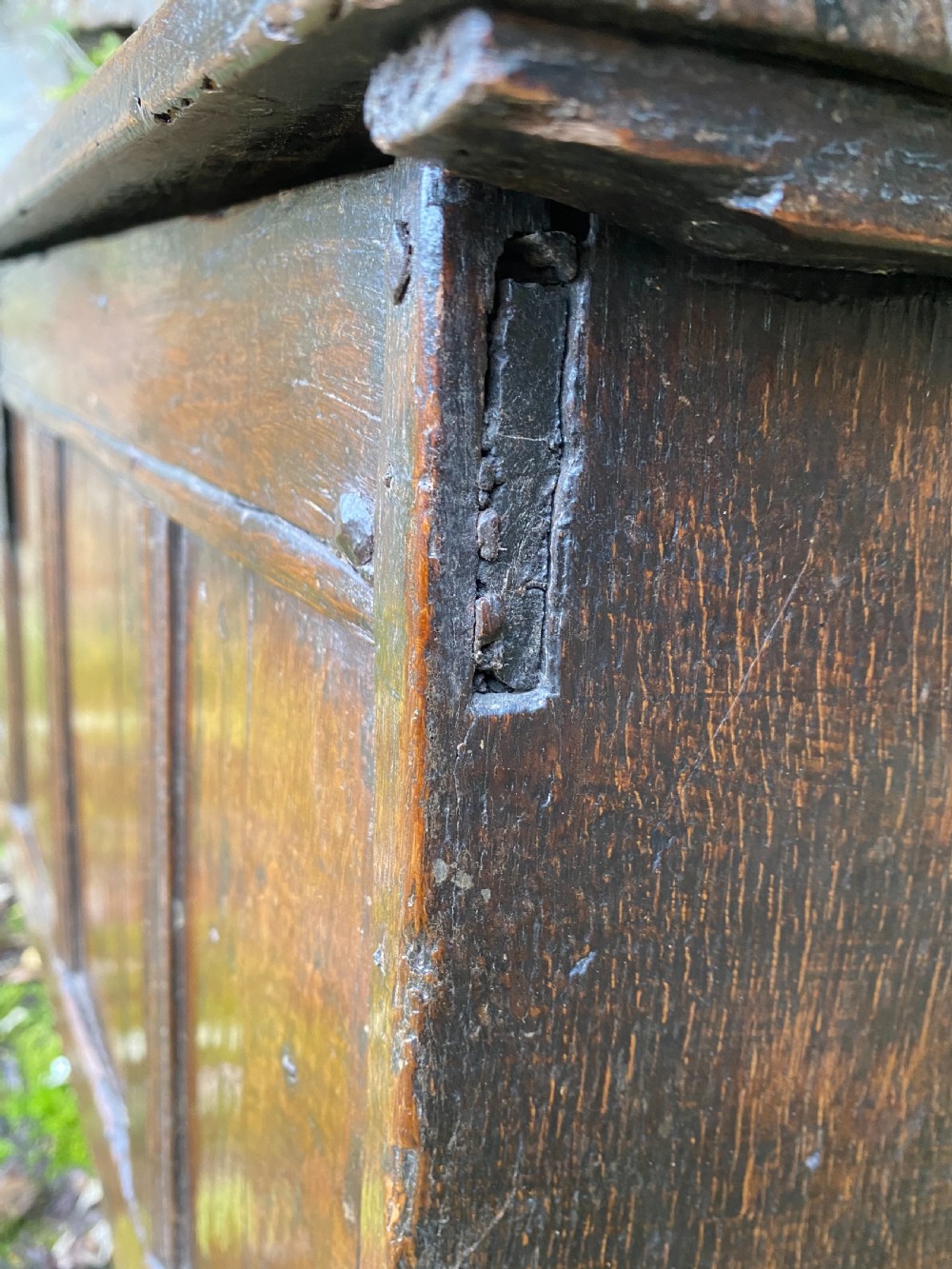 17th century oak coffer View X