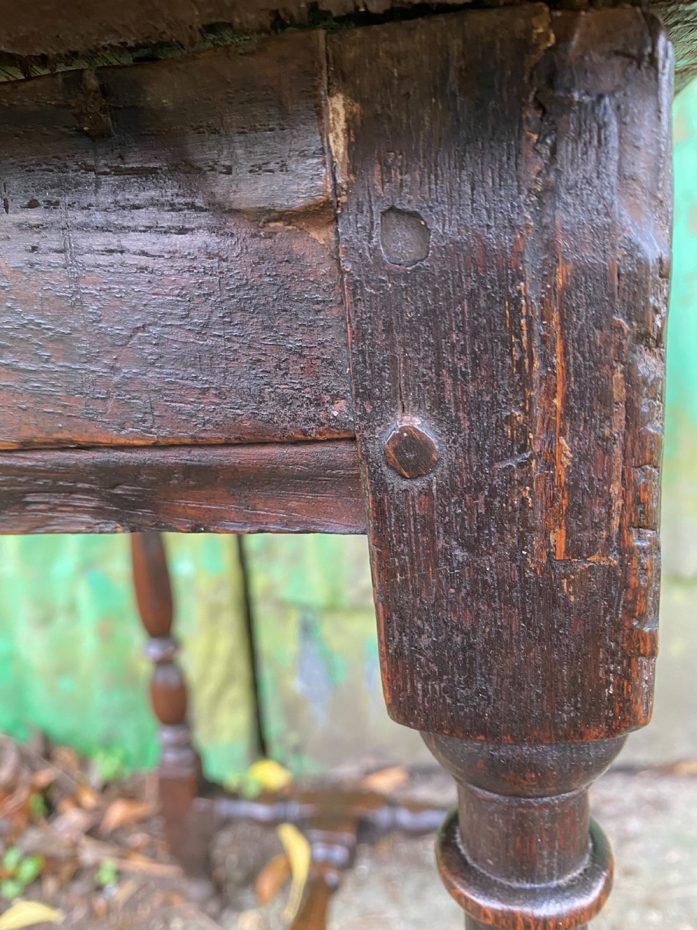 18th century Oak Tavern Table View XV