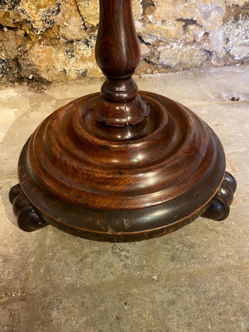 Rosewood Candle Stand Table View IV