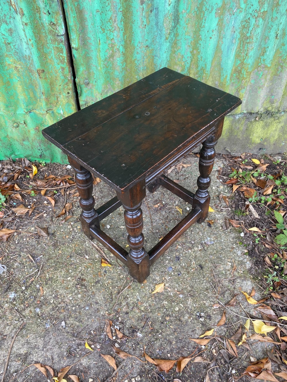 Early Oak Joint Stool  View V