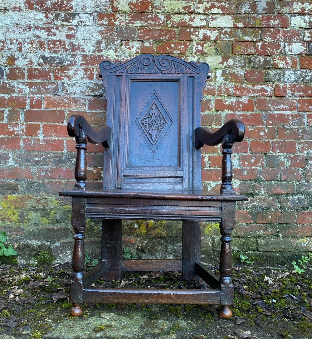 Early Oak Wainscot Chair View II