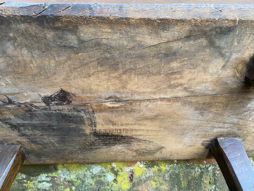 Antique Primitive Table View XV