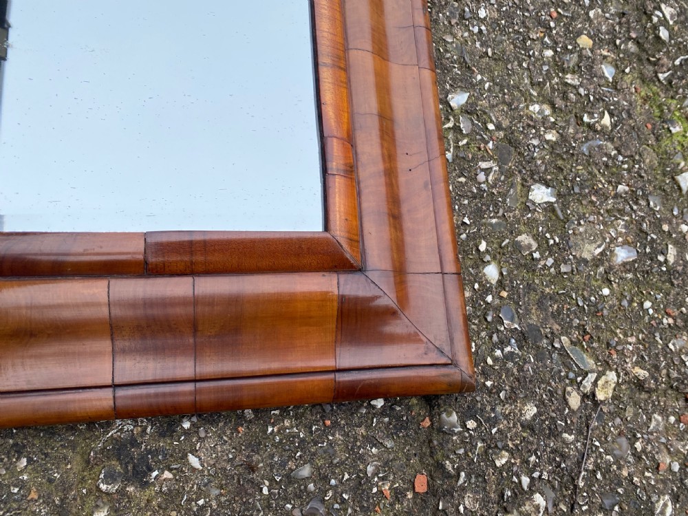 Antique Walnut Cushion Mirror  View III
