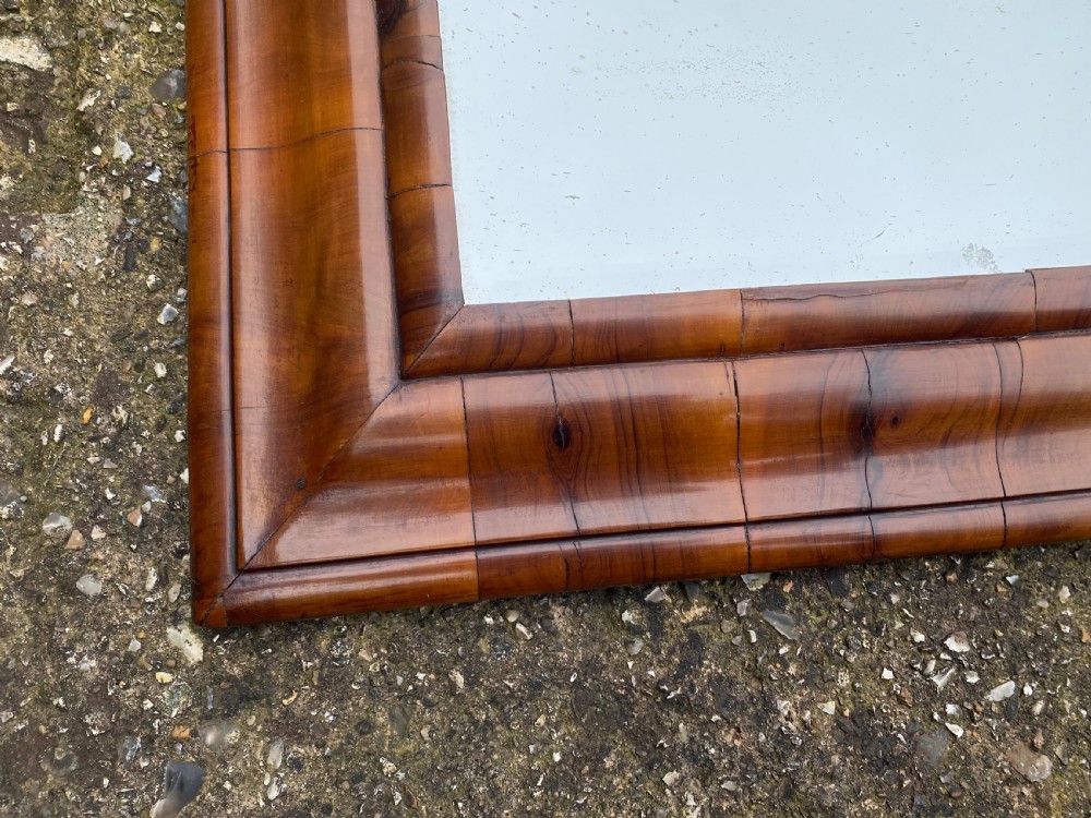 Antique Walnut Cushion Mirror  View IV