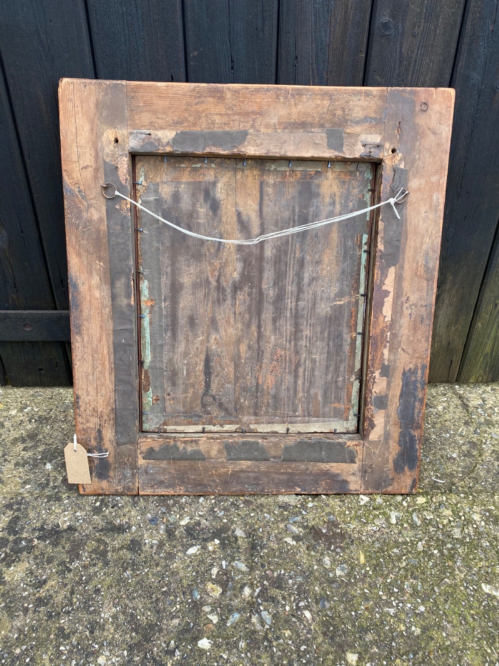 Antique Walnut Cushion Mirror  View IX