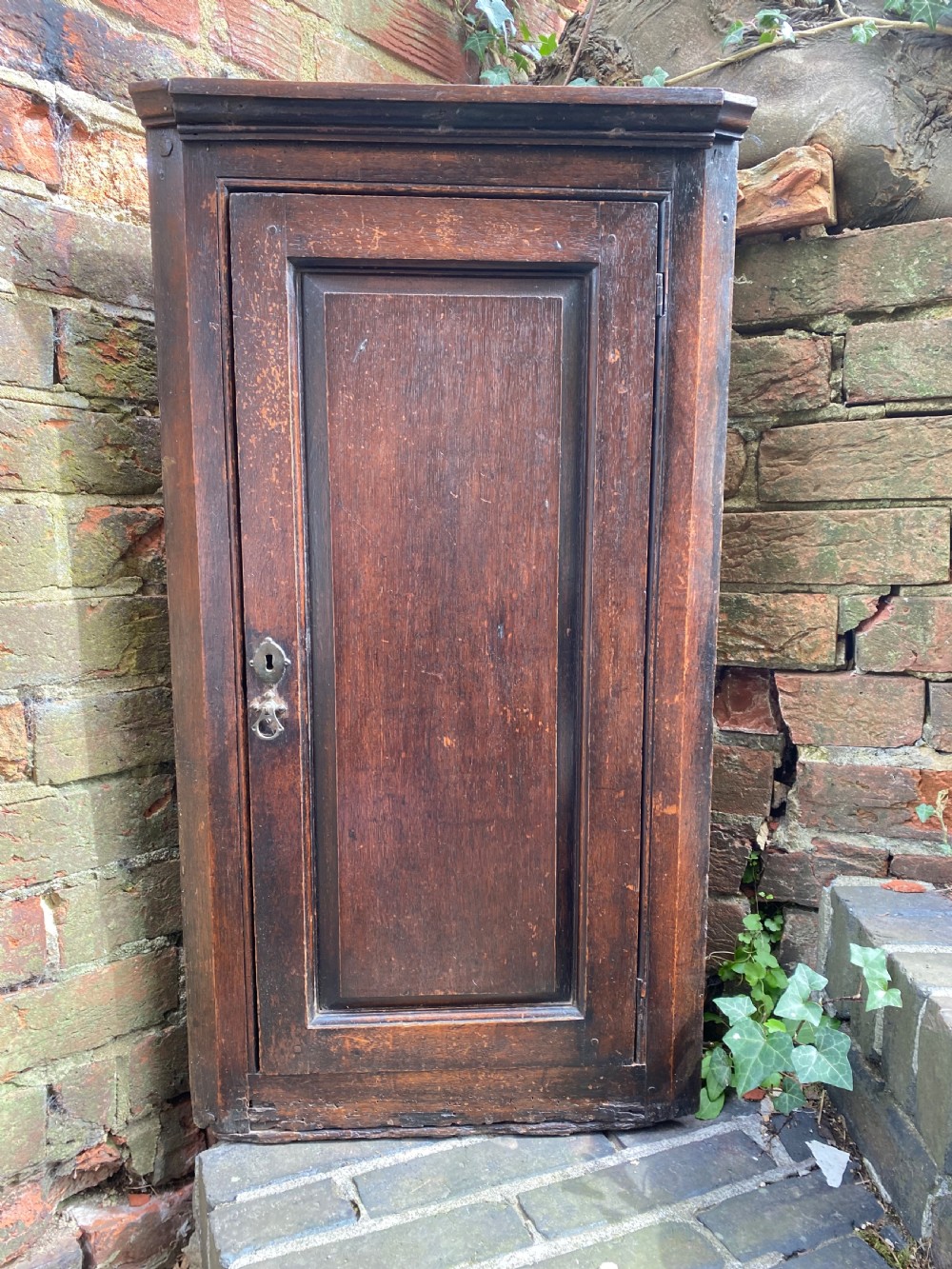 Antique Oak Corner Cupboard  View III