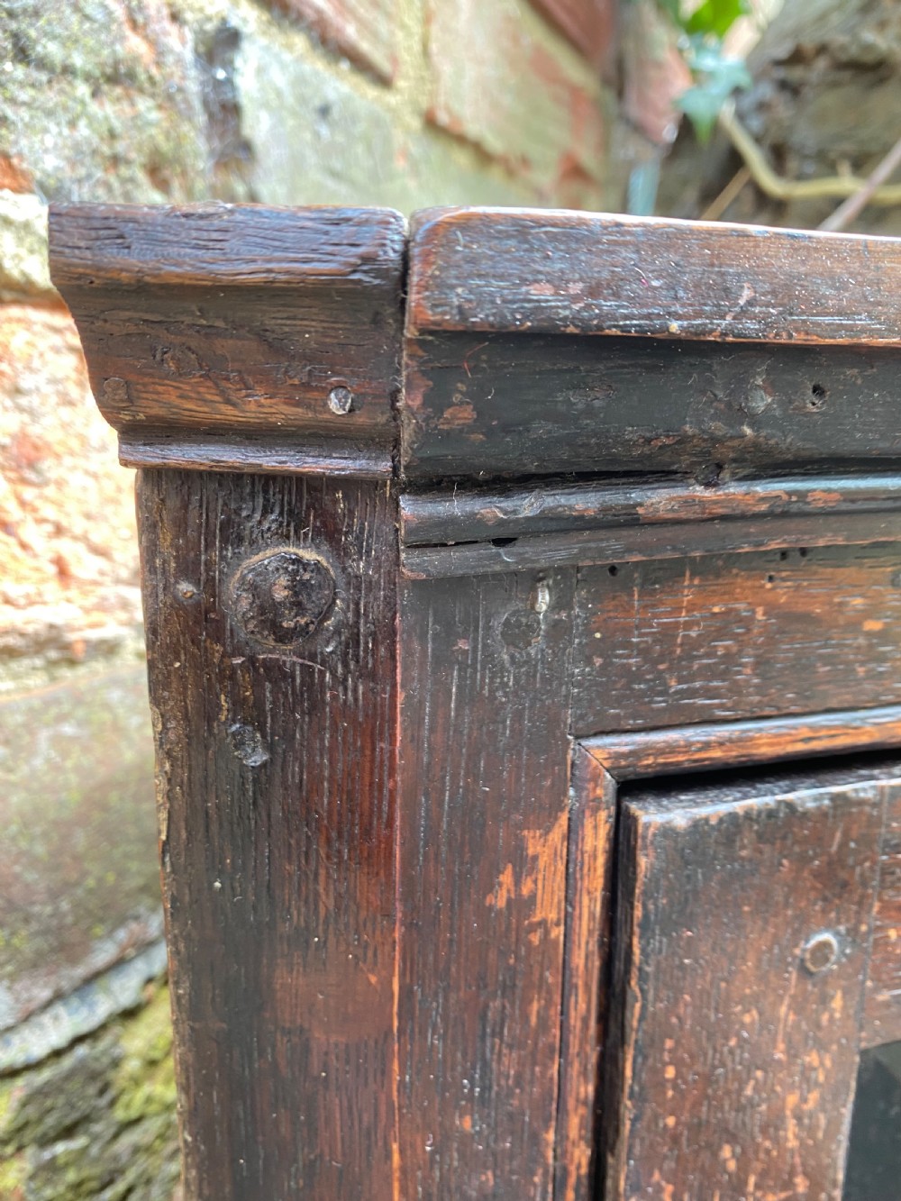 Antique Oak Corner Cupboard  View V