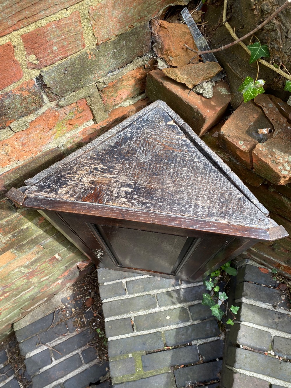 Antique Oak Corner Cupboard  View VI