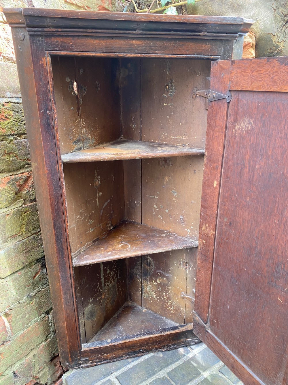 Antique Oak Corner Cupboard  View VIII