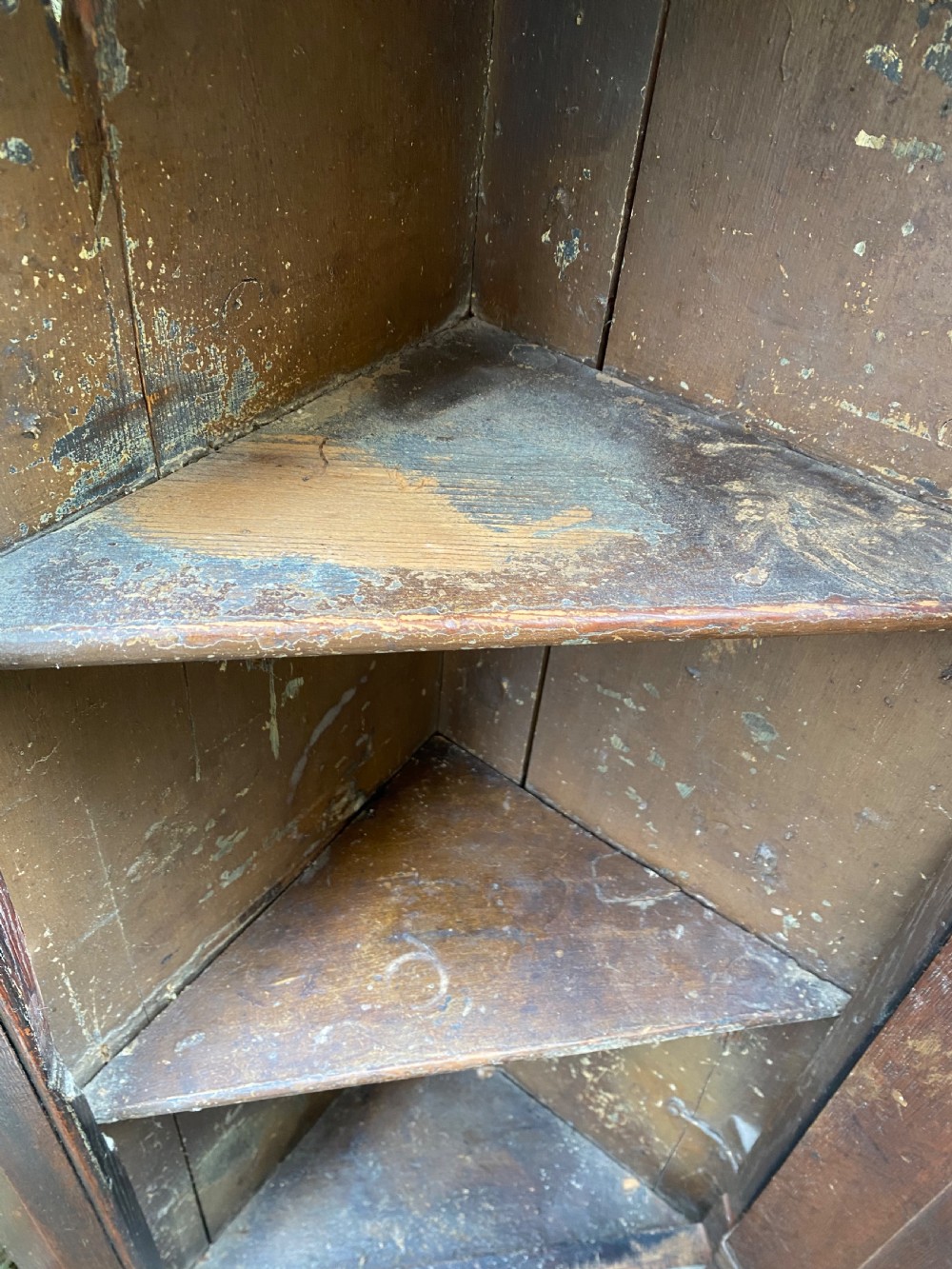 Antique Oak Corner Cupboard  View IX