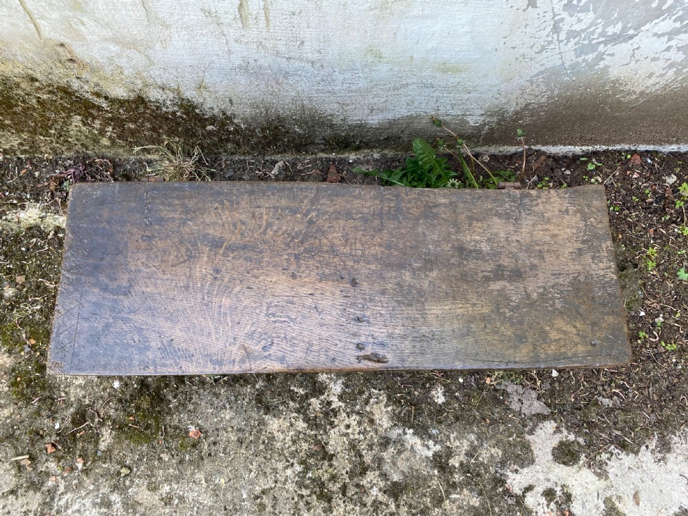 Early Oak Boarded Coffer  View VI