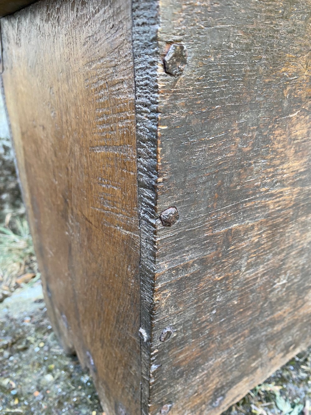 Early Oak Boarded Coffer  View VIII