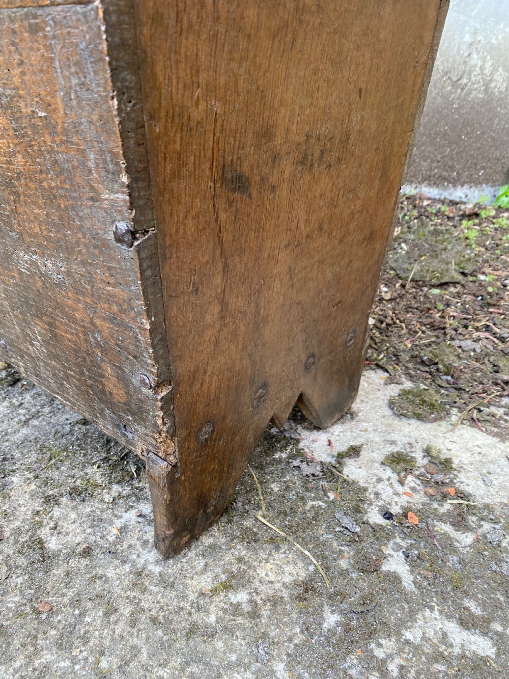Early Oak Boarded Coffer  View XII