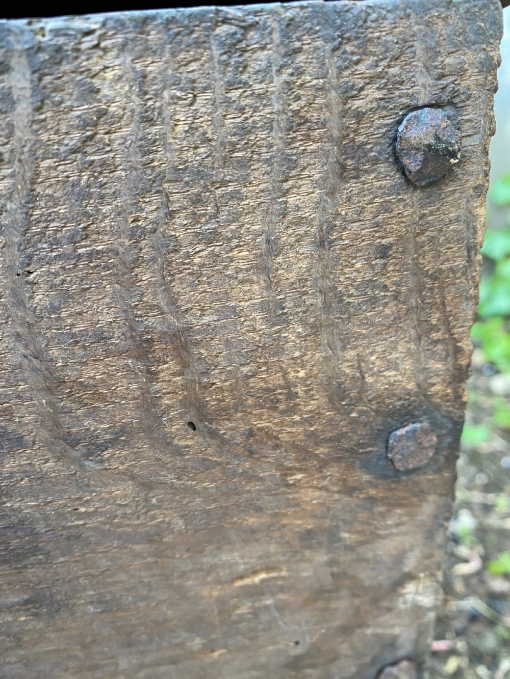 Early Oak Boarded Coffer  View XV