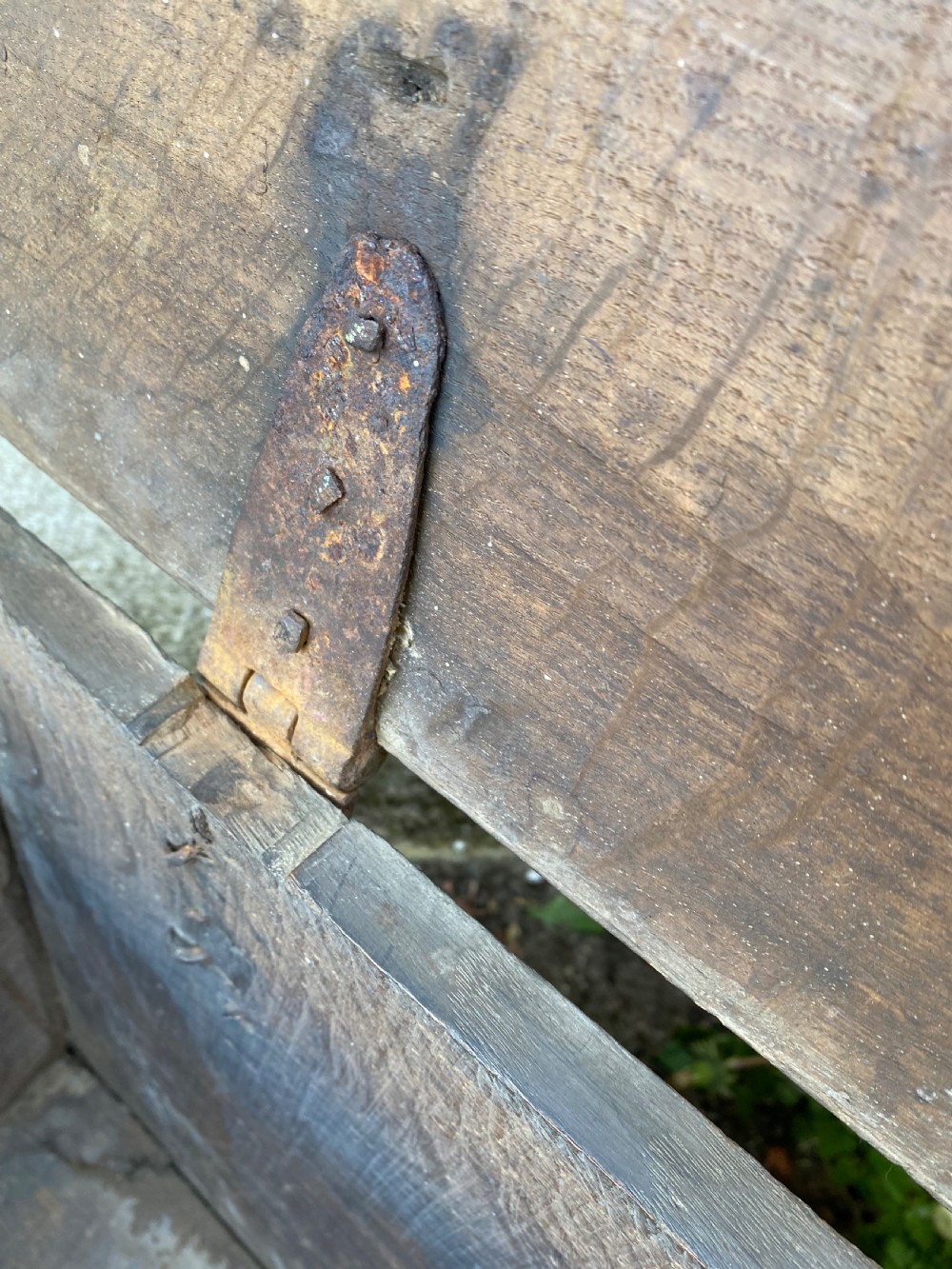 Early Oak Boarded Coffer  View XIX