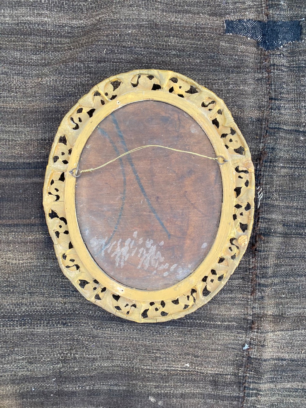 Antique Oval Gilt Mirror  View IV