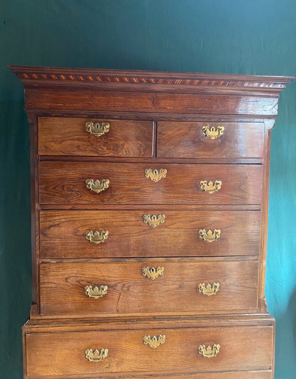 Georgian Oak Tallboy/Chest on Chest View II