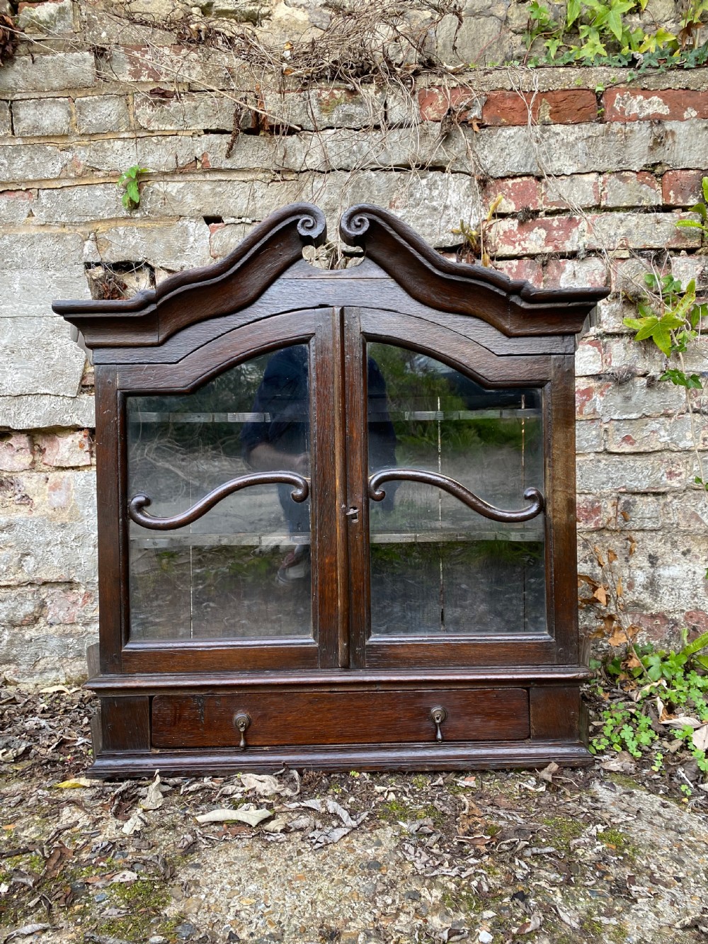 18th Century Oak Wall Cupboard  View II