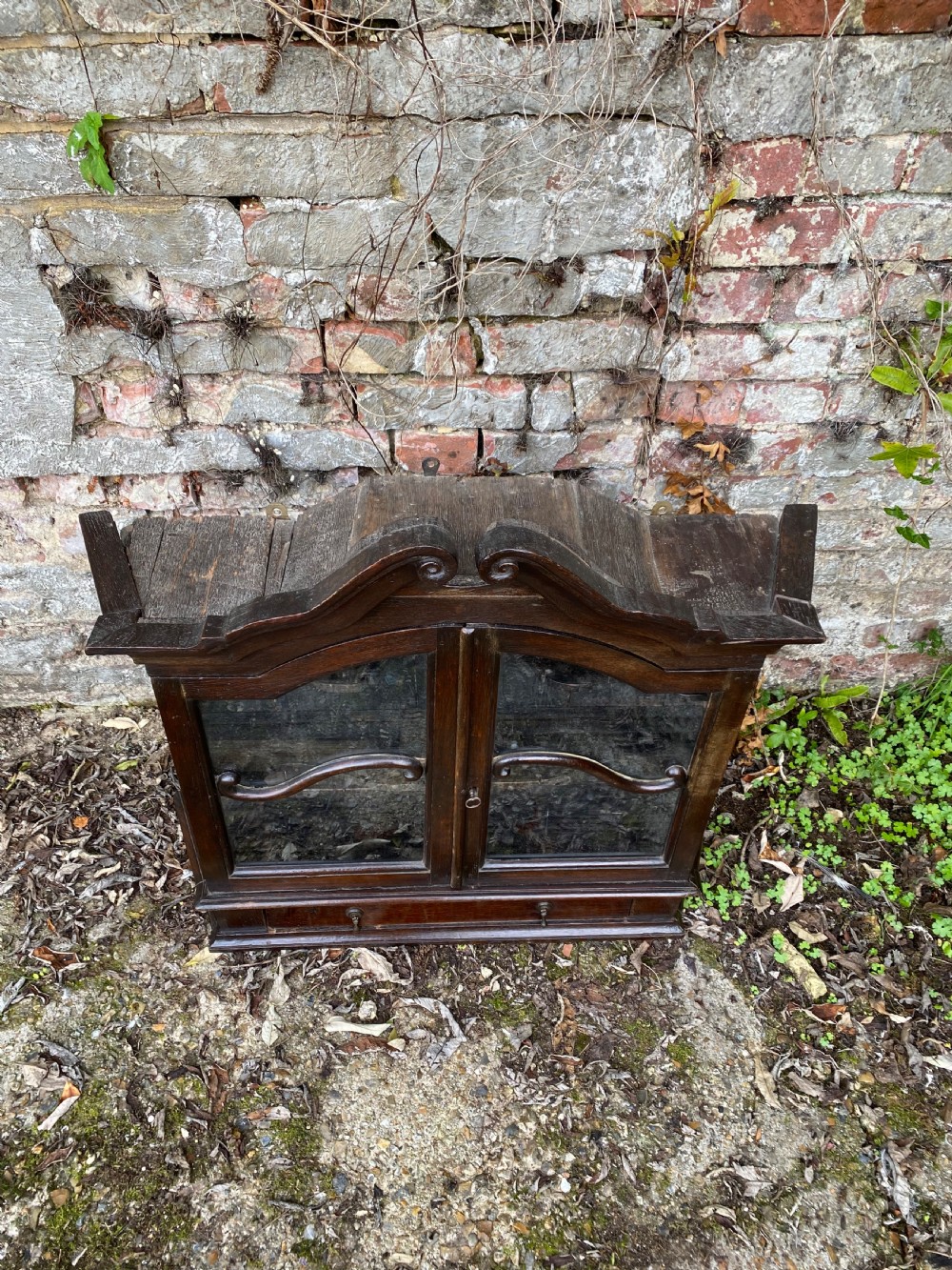 18th Century Oak Wall Cupboard  View III