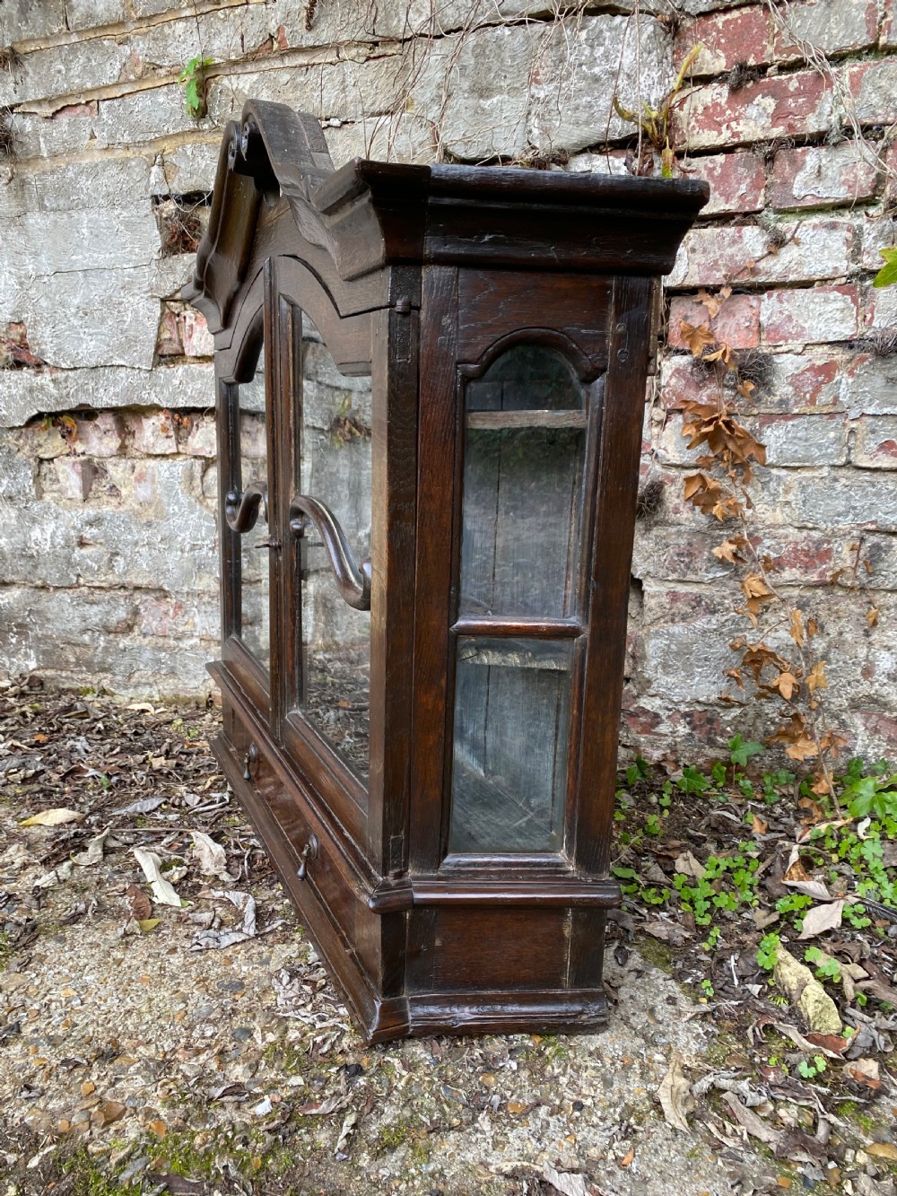 18th Century Oak Wall Cupboard  View V