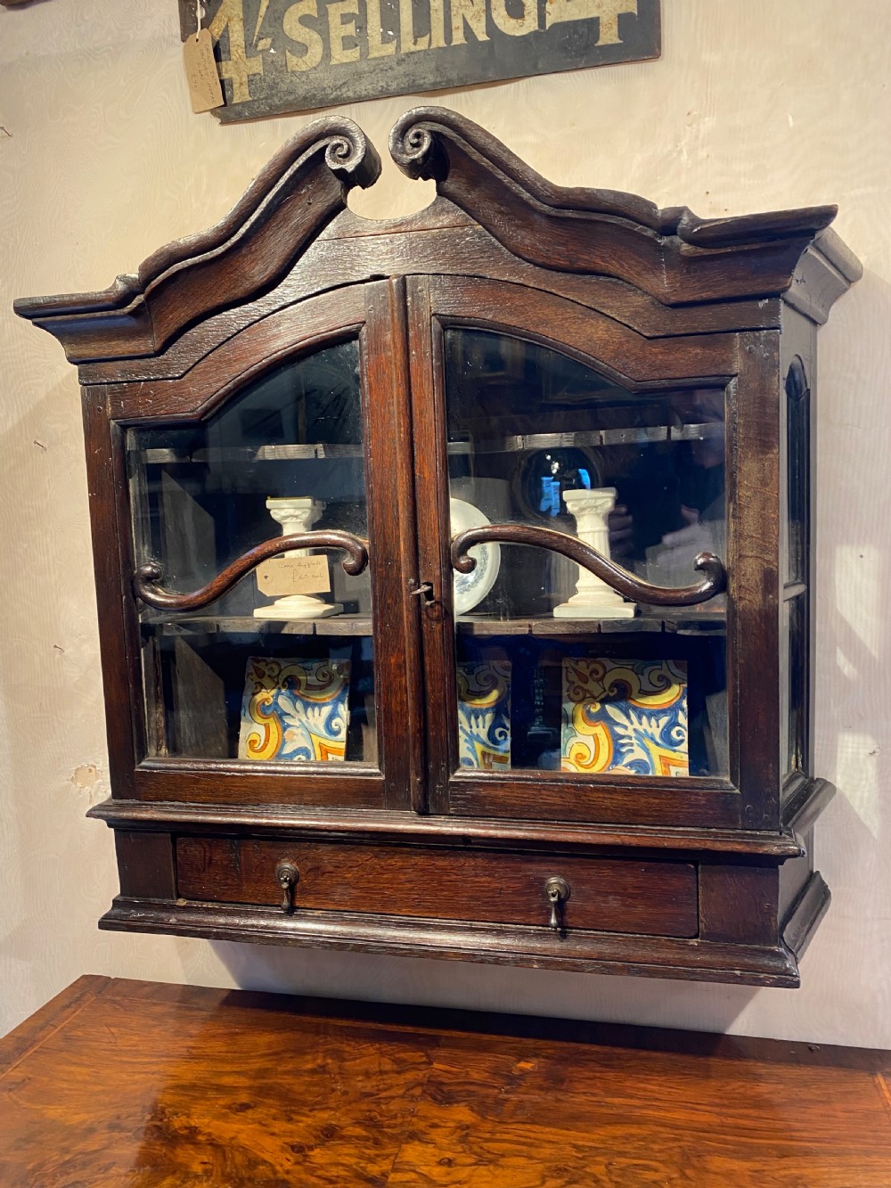 18th Century Oak Wall Cupboard  View XII