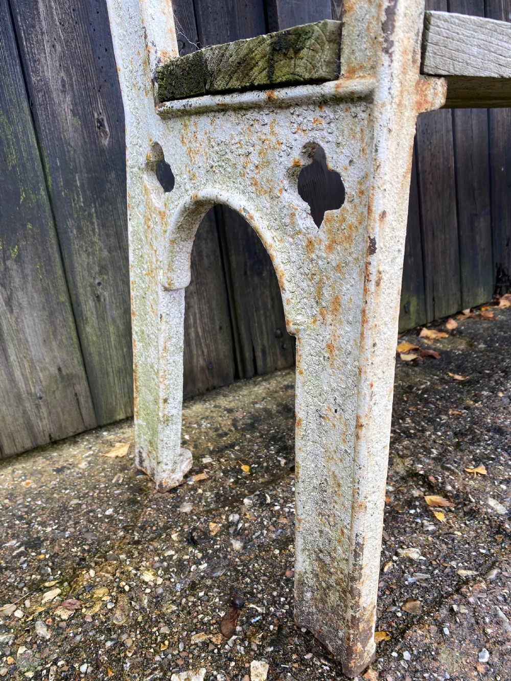 Antique Garden Bench View VI