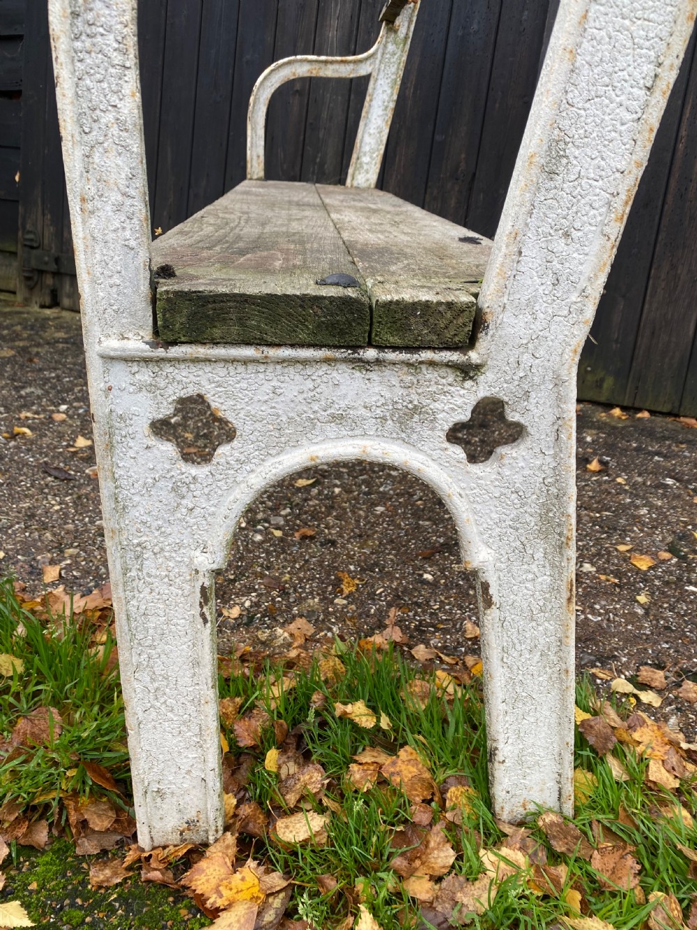 Antique Garden Bench View VII