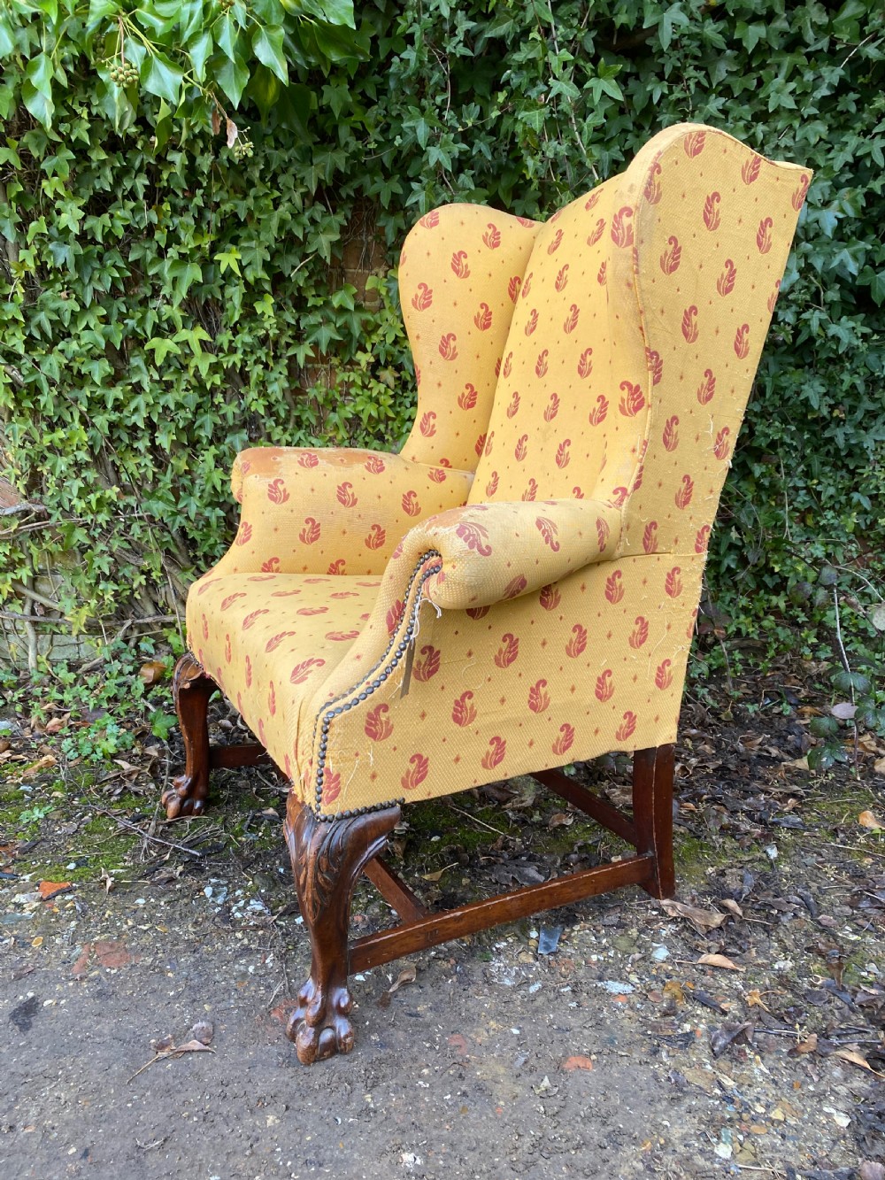 Antique Wingback Armchair 