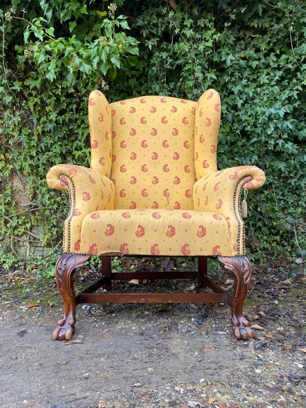 Antique Wingback Armchair  View II