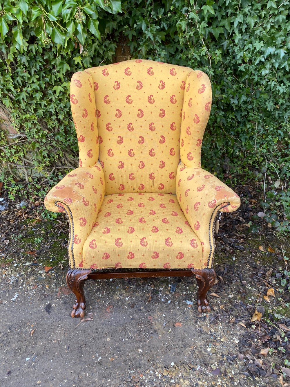Antique Wingback Armchair  View IV