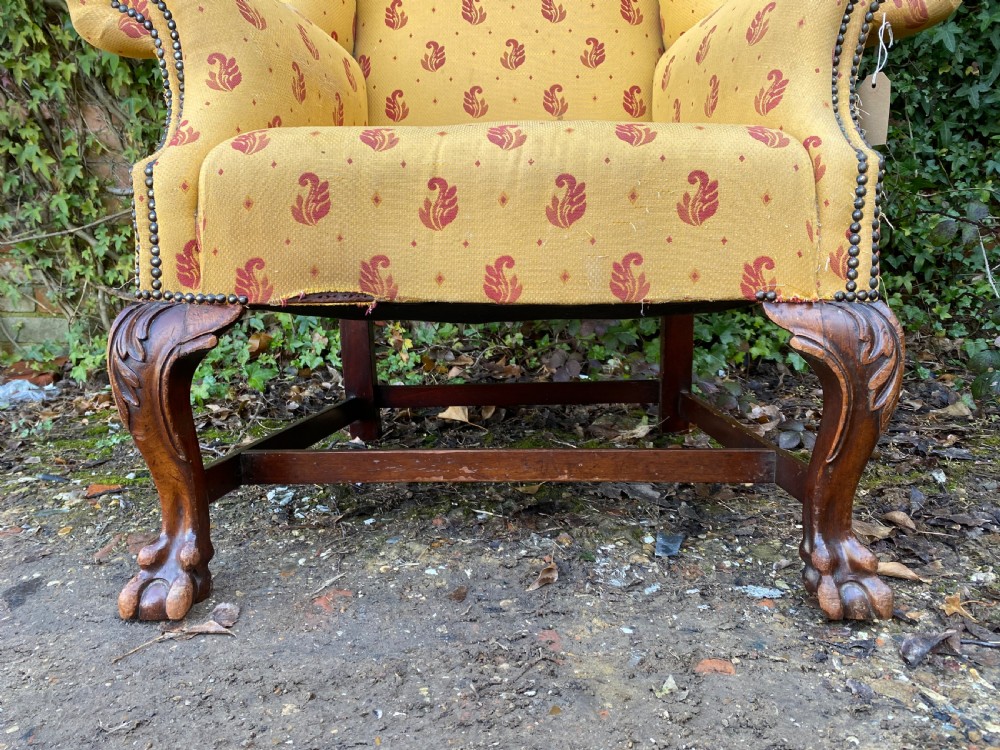 Antique Wingback Armchair  View VI