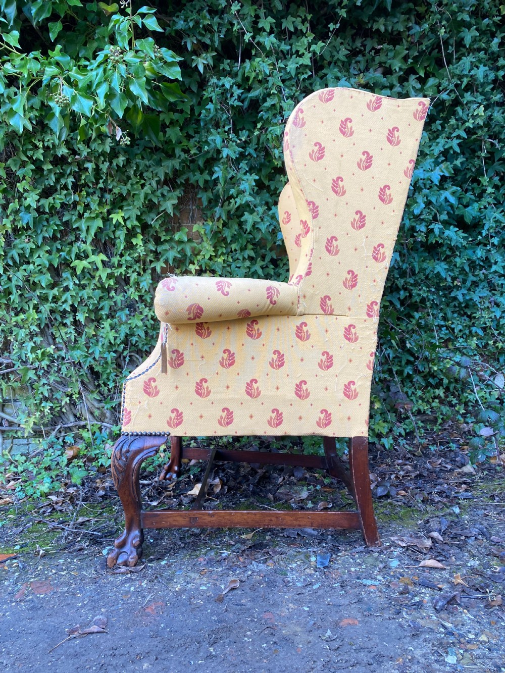 Antique Wingback Armchair  View IX