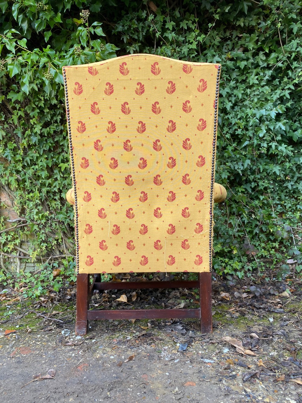 Antique Wingback Armchair  View XI