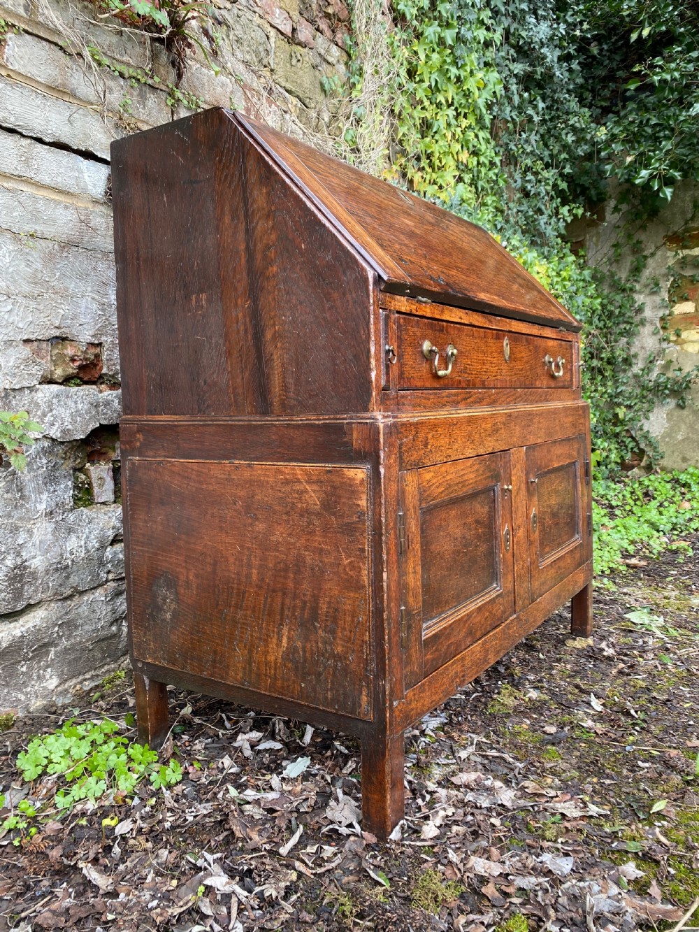 Antique Oak Bureau Cupboard  View III