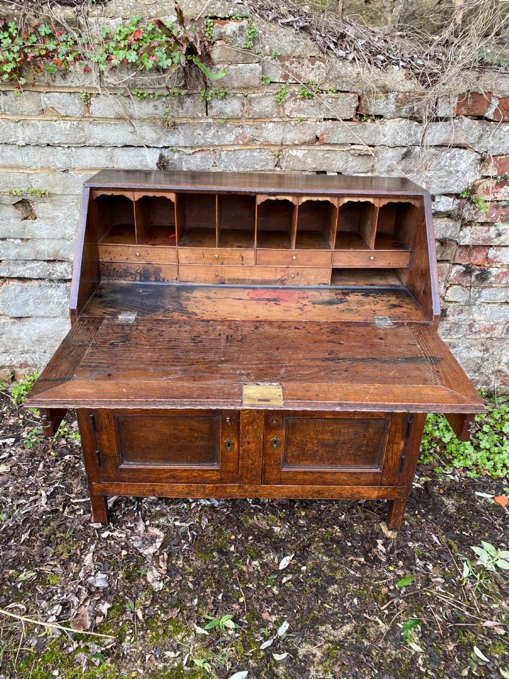 Antique Oak Bureau Cupboard  View VI