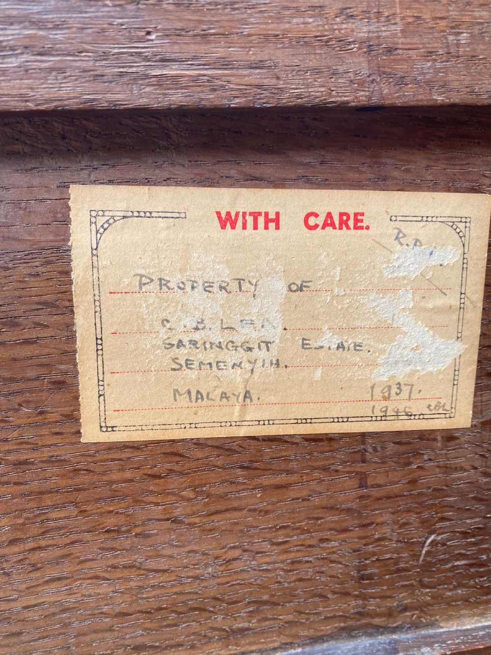 Antique Oak Bureau Cupboard  View X